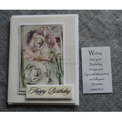 Encaustic Elements - Birthday Greeting Card - Made in Creston BC #21-26